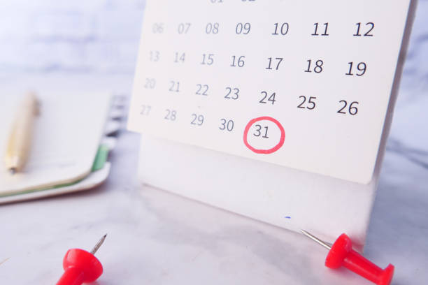 istock deadline concept with red mark on calendar date 1321940955