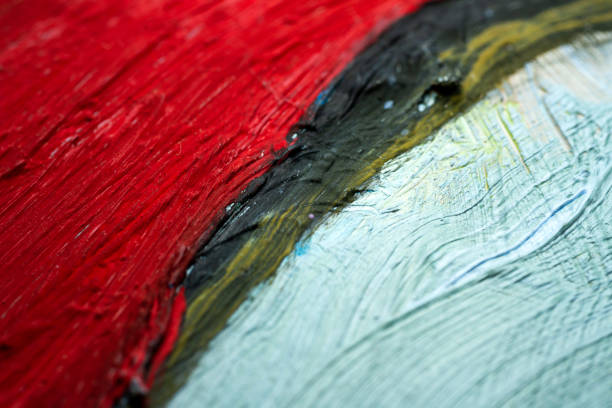 istock Extreme close up of acrylic paint texture 1321944904