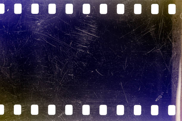 istock Dusty and grungy 35mm film texture or surface 1321945182