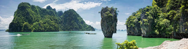 Khao Phing Kan Bond Island panoramic view from Thailand