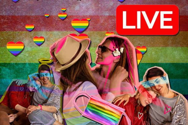impreza dumy - gay pride flag image lesbian homosexual stock illustrations