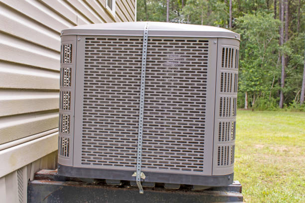 Outside unit for air conditioner stock photo