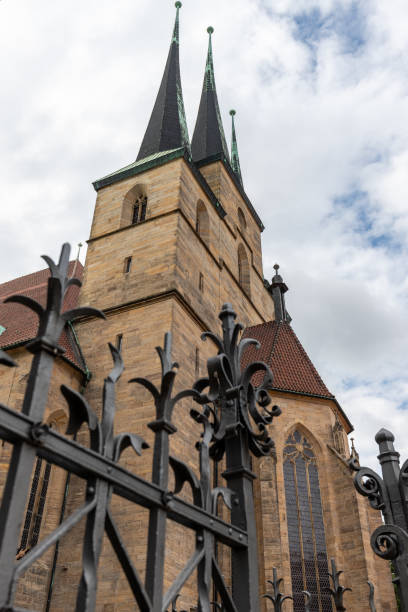 istock Low angle view of the Severi church in Erfurt 1321972424