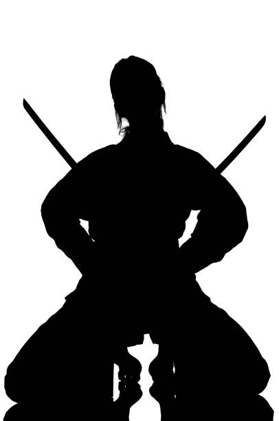 istock Martial Arts Katanas a Warrior with Attitude 1321972851