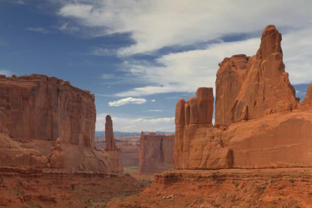 istock Arches National Park's sandstone Park Avenue monuments 1321974882