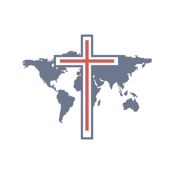 istock Christian illustration. Universal Church of Jesus Christ 1321975711