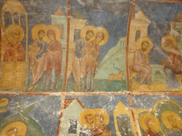 istock The frescoes, Pskov city 1321977281