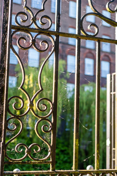 istock Close up of wrought iron work 1321983563
