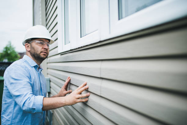 Building inspector checking the windows of a residential building Building inspector at work. He is inspecting the windows of a residential building. inspector stock pictures, royalty-free photos & images