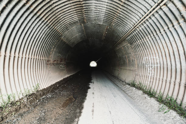 istock Corrugated Steel Tunnel 1321990095