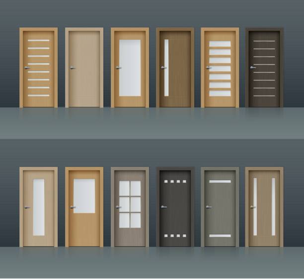 Office Interior Door Styles Designs 4 Panels Soft Closing Frameless