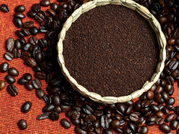 istock Organic roasted and aromatic coffee beans. 1322022783