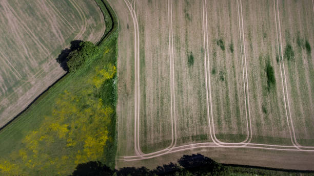 istock Agricultural Land From Above in Warwickshire 1322027048
