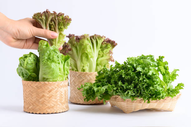istock Organic vegetable for salad cooking with natural packaging 1322028186