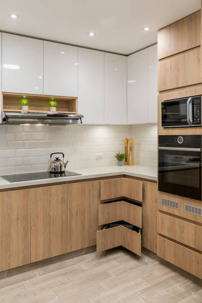 istock Built-in ovens and electric griddle in the kitchen modules 1322033319