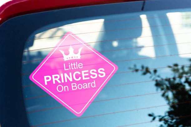 Child Princess On Board Car Window Sticker