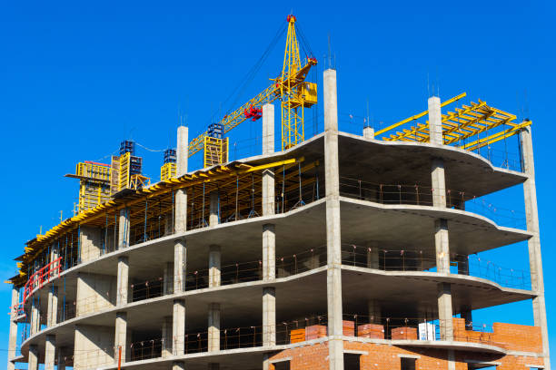 istock office or residential building construction site, sunny day shot 1322048898