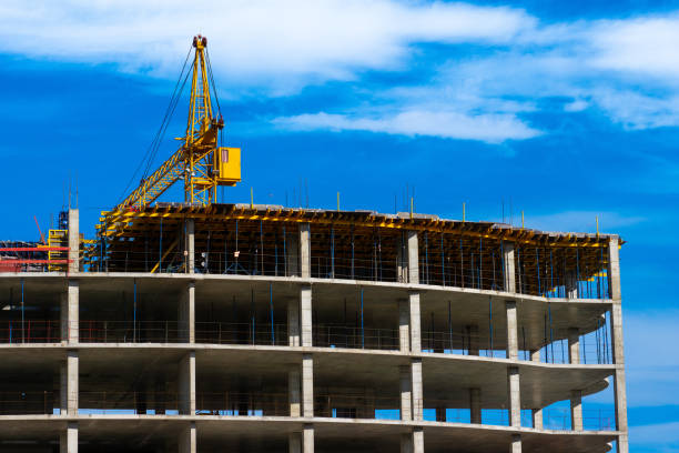 istock office or residential building construction site, sunny day shot 1322048922