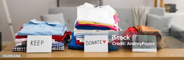 Declutter Clothes Wardrobe Stock Photo - Download Image Now - Decluttering, Closet, Organization