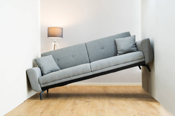 Lack Of Space Interior Design Mistake Lack Of Space Interior Design Mistake. Sofa Furniture Does Not Fit small stock pictures, royalty-free photos & images