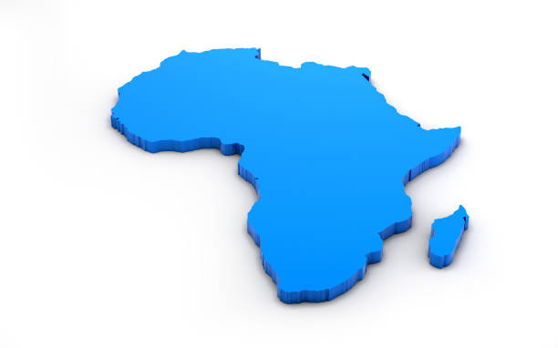 istock 3D Illusration. map of South Africa 1322053405