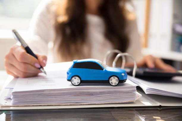 istock Close-up Of A Small Blue Car 1322054889