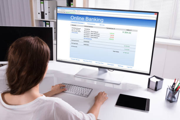 istock Businesswoman Doing Online Banking On Computer 1322055119