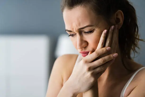 Sore Tooth Decay. Dental Care And Pain