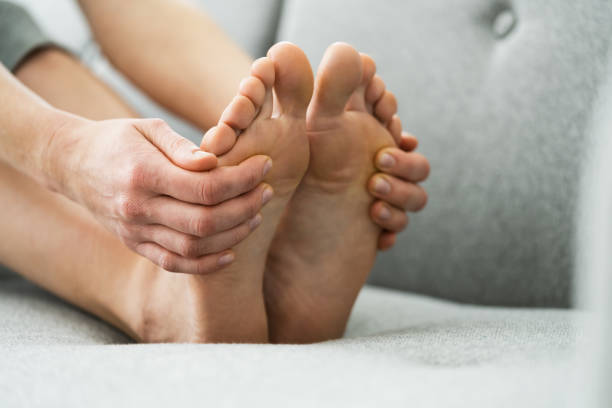 istock Barefoot Toe And Foot Skin Care 1322057568
