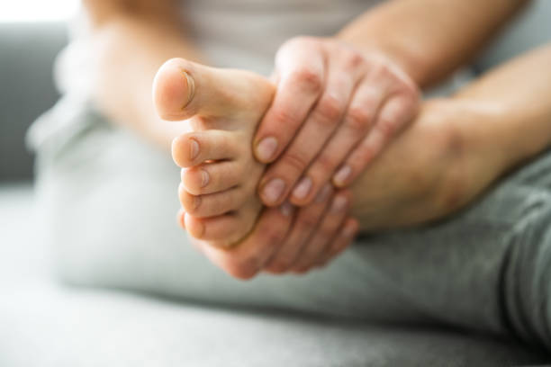 istock Barefoot Toe And Foot Skin Care 1322057569