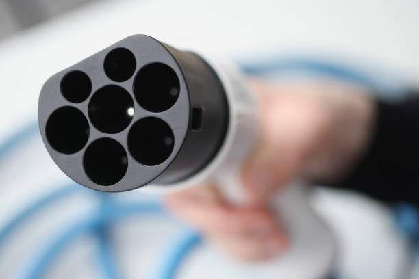 istock Plug for charging electric vehicle and hybrids 1322071993