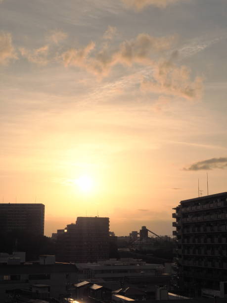 istock Sunset in a residential area 1322074167