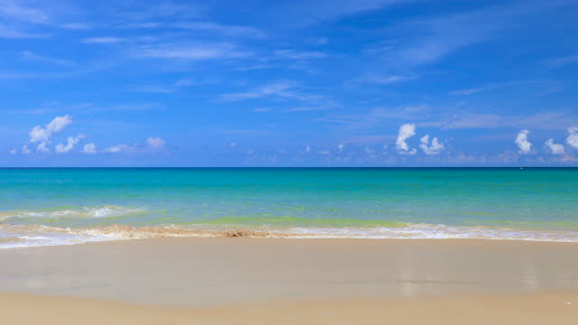 Tropical Andaman seascape scenic of summer beach, Phuket Thailand.