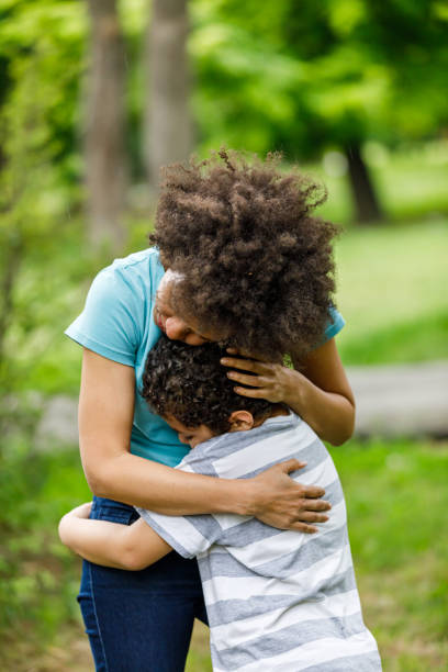 istock Love Emotions Between African-American Mother and Son. 1322087445