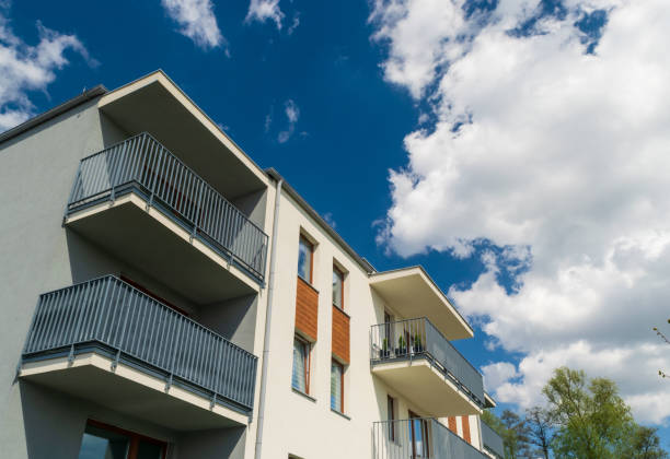 istock Modern Apartment Building, New Architecture, Complex Exterior 1322087526