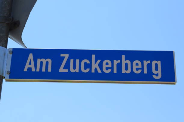 istock street sign 'Am Zuckerberg' 1322087947