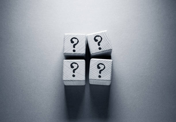 Question Mark Word Written on Wooden Cubes
