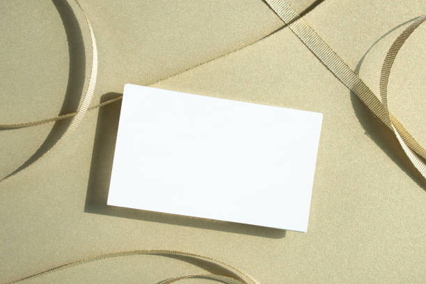 istock Elegant business card image in gold back 1322095427