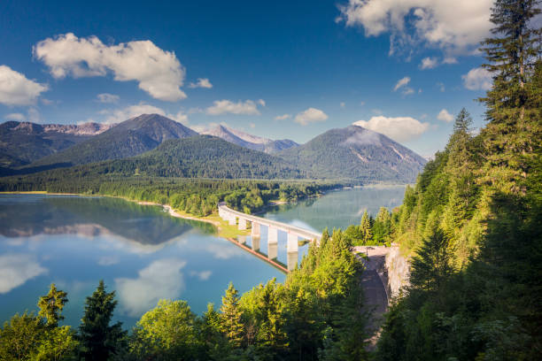 istock Lake sylvester, Isar - Sylvensteinspeicher in Springtime 1322101286