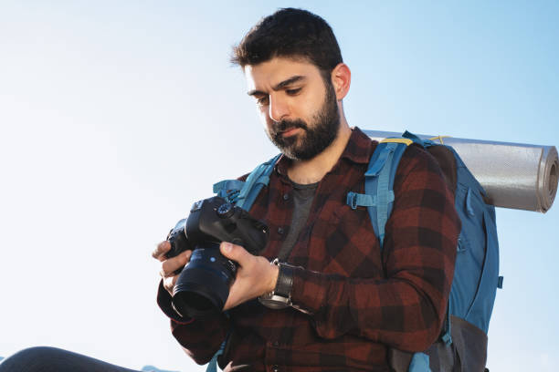istock Exploring The Mountain And Taking Photos 1322107885