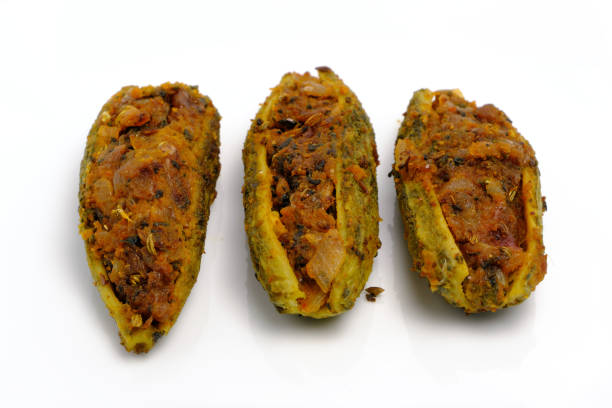 istock Stuffed bitter gourd or bitter melon dish 1322110244