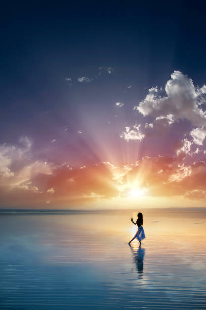 istock Beautiful dancer, dancing on the lake 1322113112