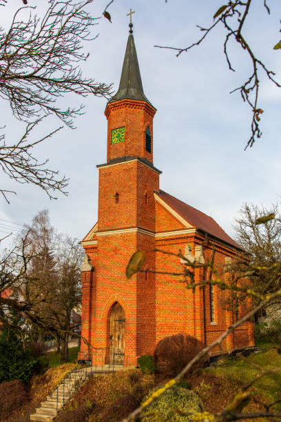 istock Small church built in brick style in Upper Swabia 1322119801