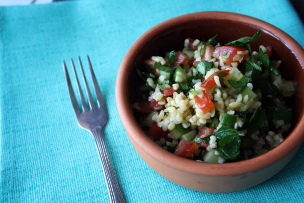 istock Traditional Arab Tabouleh salad in a bowl. 1322122070