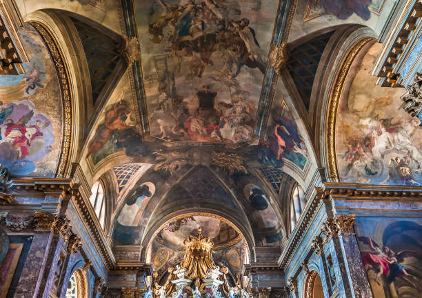 chiesa di santa maria di nazareth - cathedral italy venice italy inside of foto e immagini stock