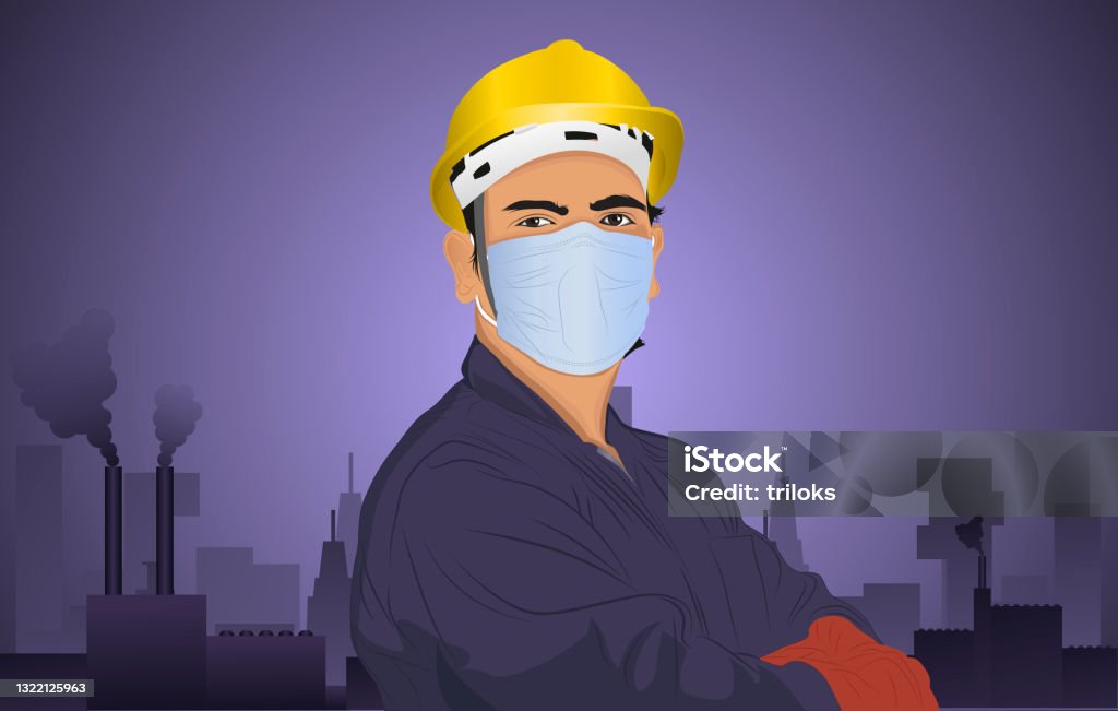 Mechanic Face Protection Mechanic Wearing Protective Face Mask Looking At Camera Stock ...