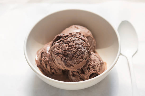 istock Chocolate ice cream in bowl 1322128498