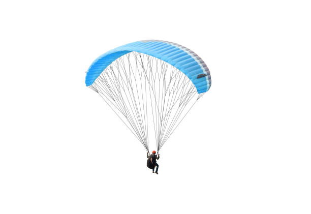 istock Bright colorful parachute on white background, isolated. 1322129733