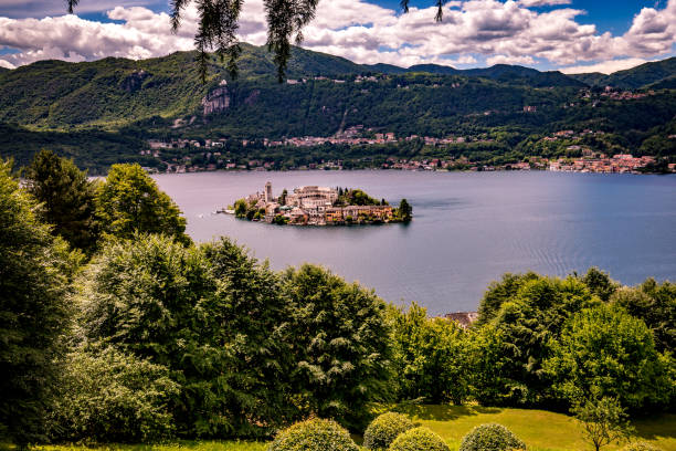 istock Lake Orta in Orta san Giulio, italy 1322131793