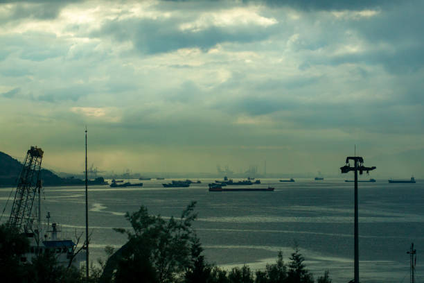 istock Vessels Moored in Izmit Gulf 1322132049